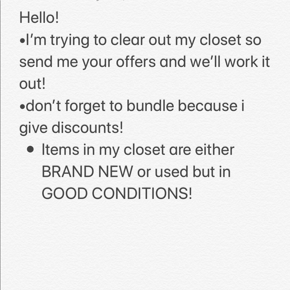 Shoot me an offer!
